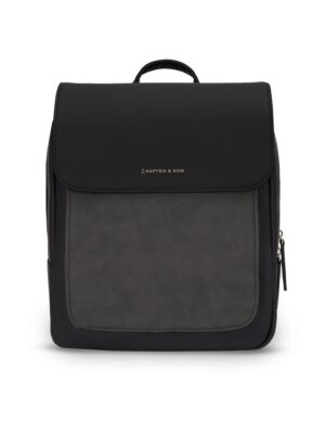Kapten & Son Hátizsák 'Tromso Small All Black'  sötétszürke / fekete-hu