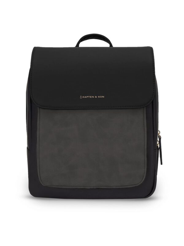 Kapten & Son Hátizsák 'Tromso Small All Black'  sötétszürke / fekete-hu