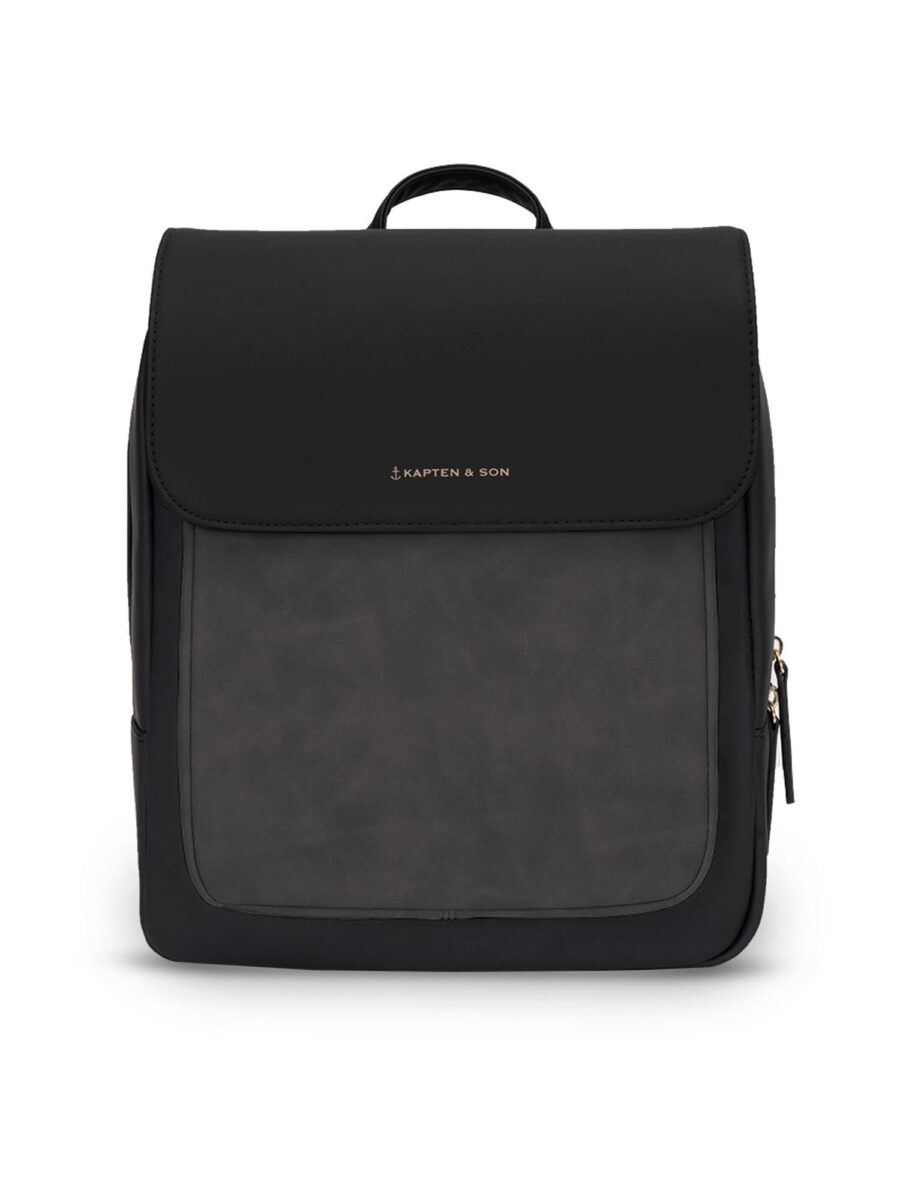 Kapten & Son Hátizsák 'Tromso Small All Black'  sötétszürke / fekete-hu