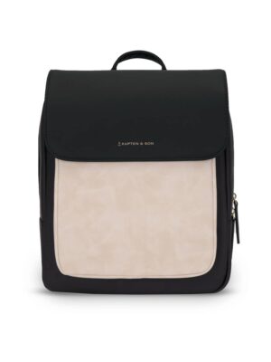 Kapten & Son Hátizsák 'Tromso Small Cream Black'  krém / fekete-hu