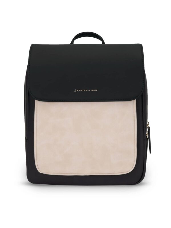 Kapten & Son Hátizsák 'Tromso Small Cream Black'  krém / fekete-hu