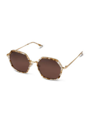 Kapten & Son Napszemüveg 'Amsterdam Edge Toffee Tortoise Brown'  barna / arany / átlátszó-Ár