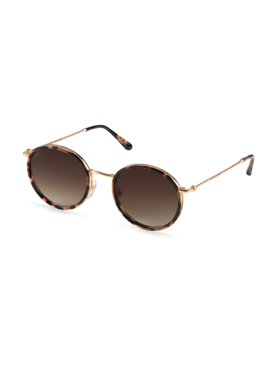 Kapten & Son Napszemüveg 'Amsterdam Umber Tortoise Brown'  okker / sötét barna / arany / fekete-Hungary