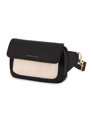 Kapten & Son Övtáska 'Visby Cream Black'  krém / fekete-hu