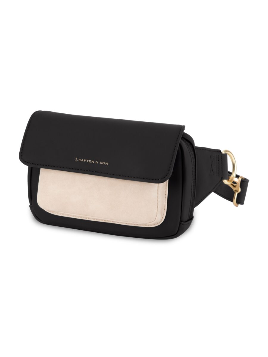 Kapten & Son Övtáska 'Visby Cream Black'  krém / fekete-hu