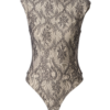 Karen Millen Blúz body  bézs / fekete-Ár