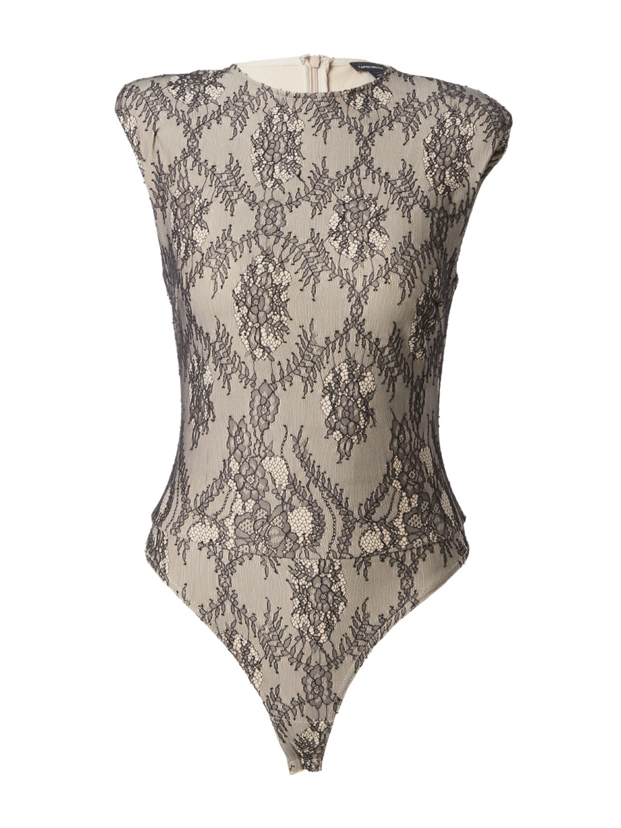 Karen Millen Blúz body  bézs / fekete-Ár