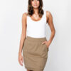 Karina women's mini skirt - camel