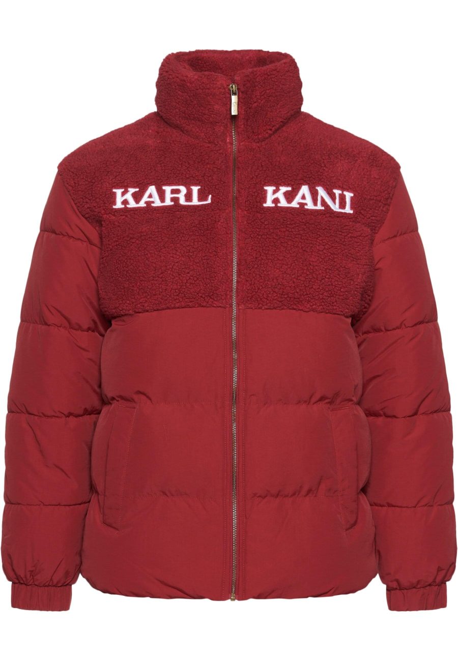 Karl Kani Átmeneti dzseki 'KM234-011-1'  piros / sötétvörös / fehér-Ár