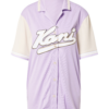 Karl Kani Blúz 'Varsity'  világos bézs / orgona / fekete / fehér-Hungary