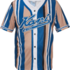 Karl Kani Póló 'Varsity'  sötétkék / barna / fekete / fehér-Ár