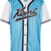 Karl Kani Póló 'Varsity'  világoskék / fekete / fehér-Hungary