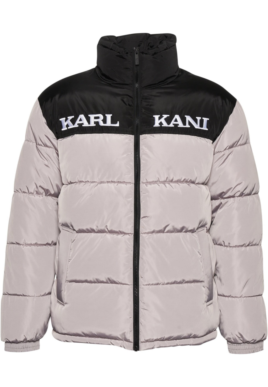 Karl Kani Téli dzseki 'Essential'  világosszürke / fekete / fehér-Ár