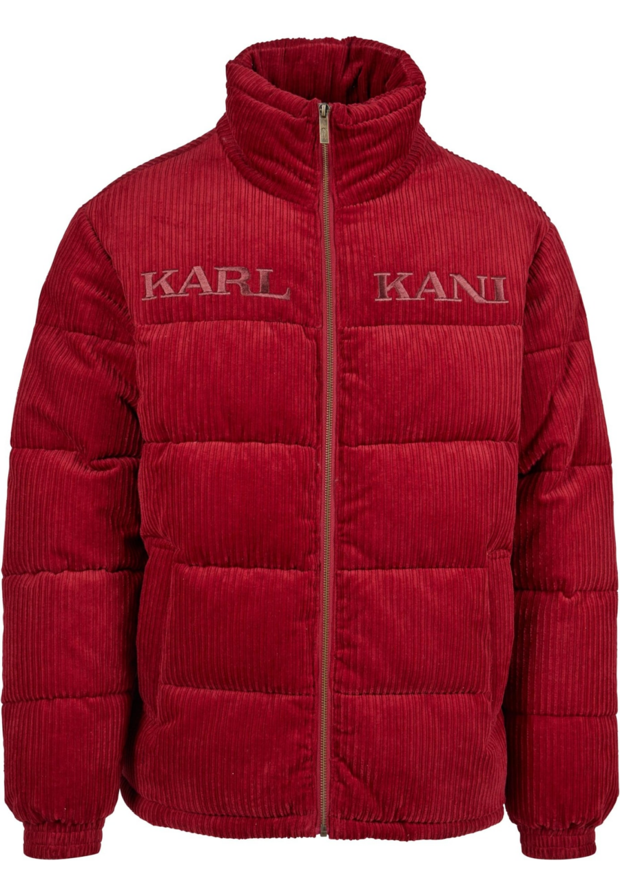 Karl Kani Téli dzseki 'Retro Corduroy'  rubinvörös / vörösáfonya-Ár