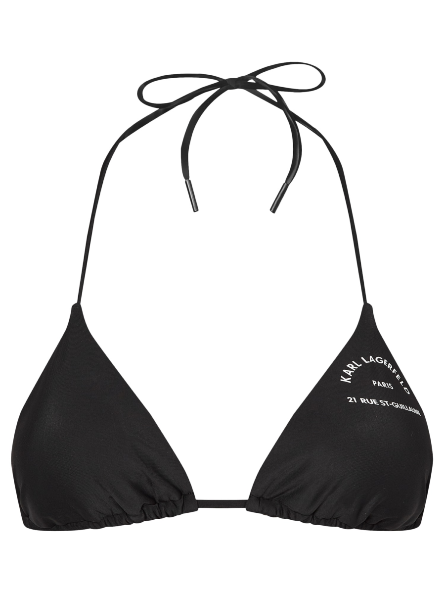 Karl Lagerfeld Bikini felső  fekete / fehér-Hungary