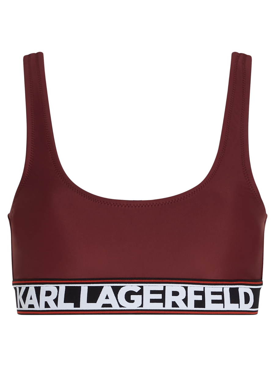 Karl Lagerfeld Bikini felső  merlot / fehér-Ár