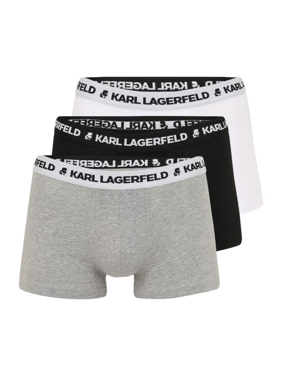 Karl Lagerfeld Boxeralsók  szürke / fekete / fehér-hu