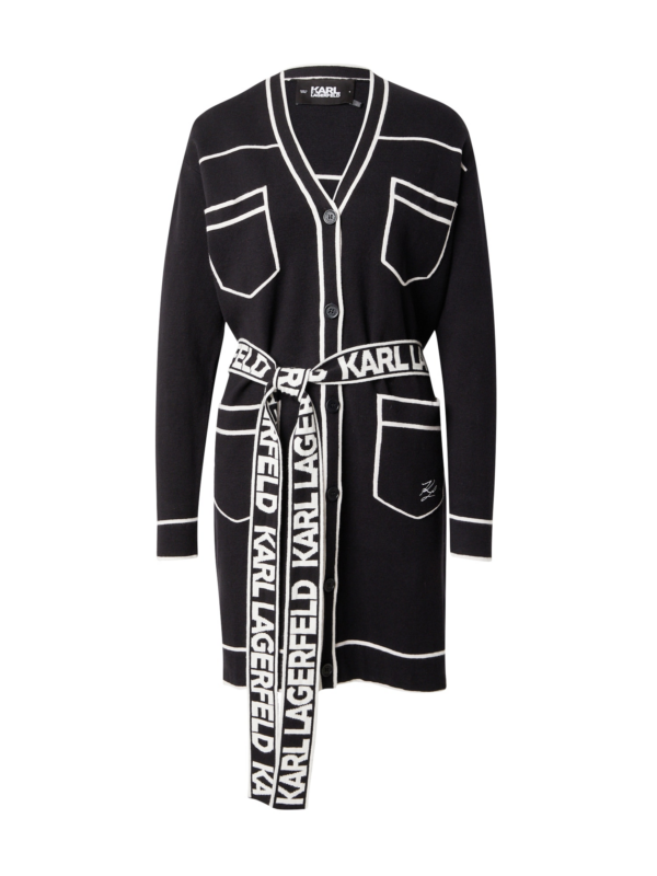 Karl Lagerfeld Kardigán  fekete / fehér-Ár