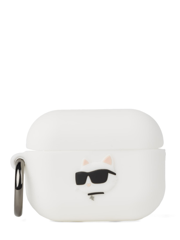 Karl Lagerfeld Okostelefon-tok 'Silicone Choupette AirPods 3'  fekete / fehér-Ár