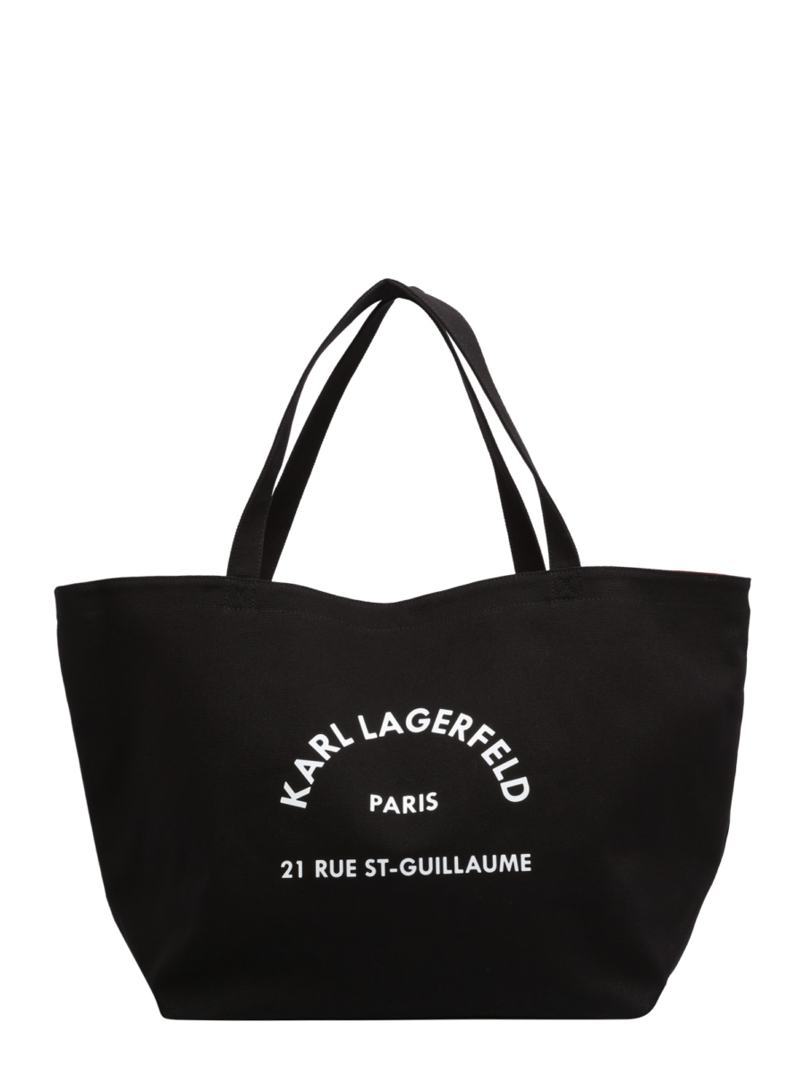 Karl Lagerfeld Shopper táska  fekete / fehér-Hungary