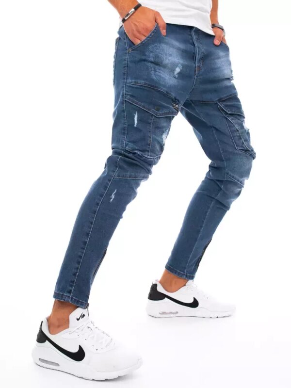 Kék férfi famer jogger Dstreet
