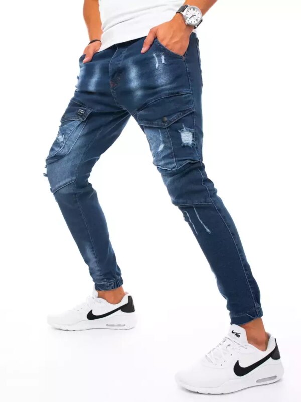Kék férfi farmer oldalzsebes jogger Dstreet