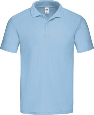 Kék férfi póló eredeti Polo Friut of the Loom