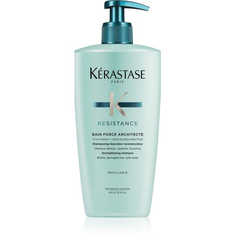 Kérastase Résistance Bain Force Architecte erősítő samponfürdő a meggyengült és sérült hajra 500 ml-Eredeti