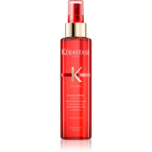 Kérastase Soleil Huile Sirène hidratáló kétfázisú olajos permet beach hatásért UV szűrővel 150 ml-Eredeti