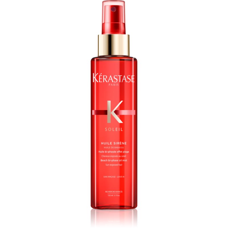 Kérastase Soleil Huile Sirène hidratáló kétfázisú olajos permet beach hatásért UV szűrővel 150 ml-Eredeti
