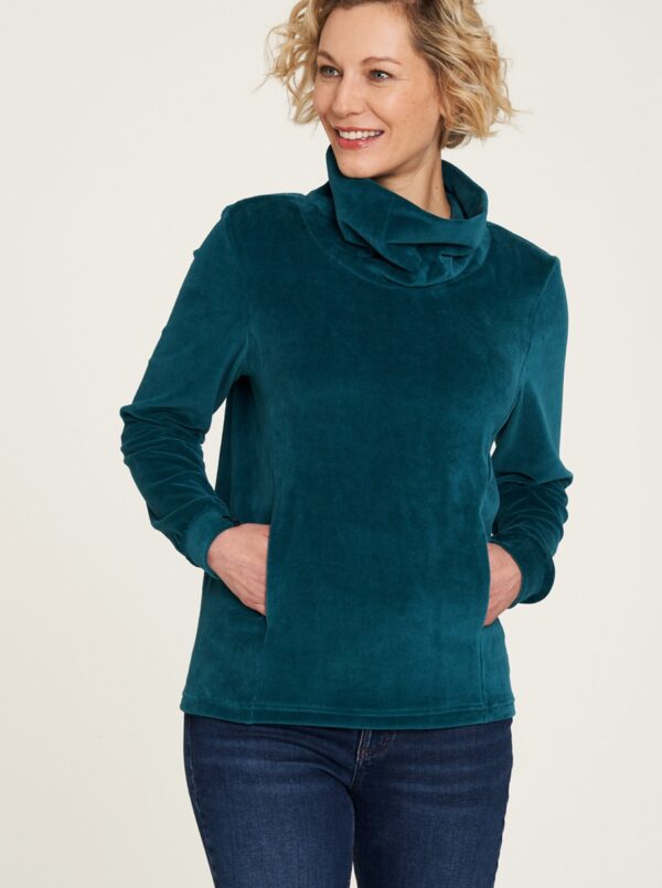 Kerosene Velvet Sweatshirt with Tranquillo Collar - Women Kerosene Velvet Sweatshirt with Tranquillo Collar - Women