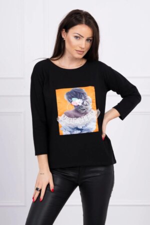 Kesi Blouse with graphics 3D