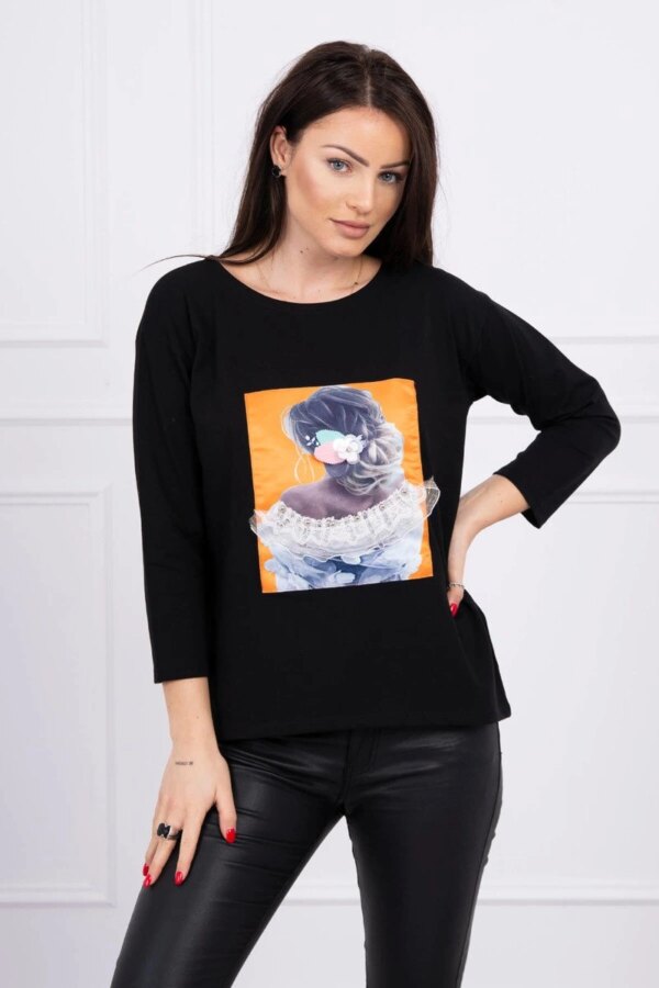 Kesi Blouse with graphics 3D
