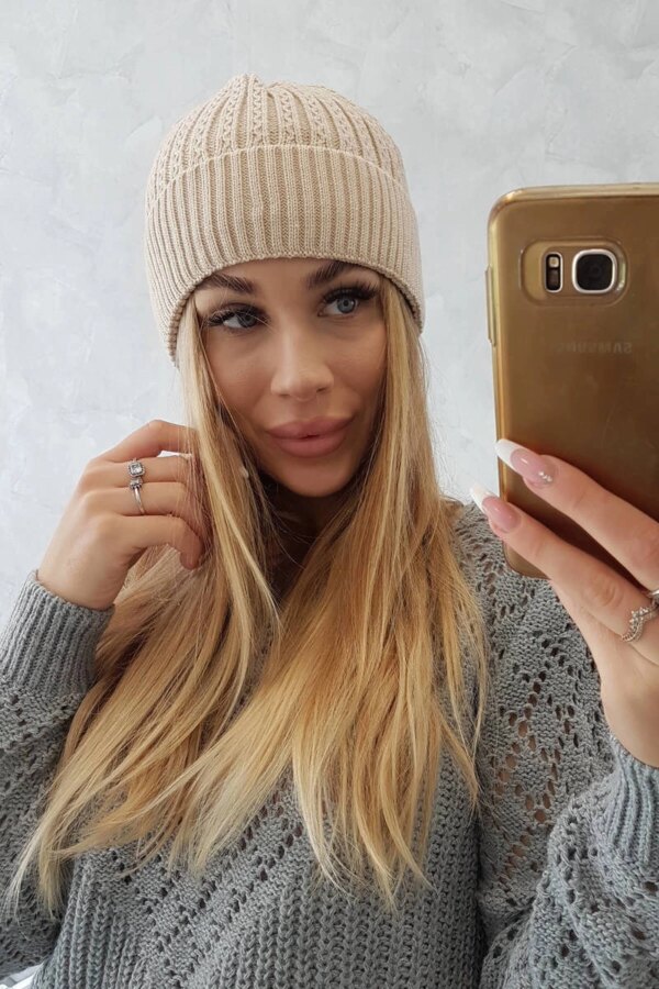 Kesi Cap thin Weronika K249 beige