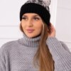 Kesi Cap with a pompom Abigail K326 beige+black