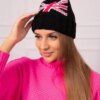 Kesi Cap with a pompom Elizabeth K386 black