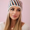 Kesi Cap with a pompom Hanna K328 ecru
