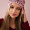 Kesi Cap with a pompom Maria K335 fuchsia