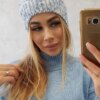 Kesi Cap with fleece Adela K282 blue