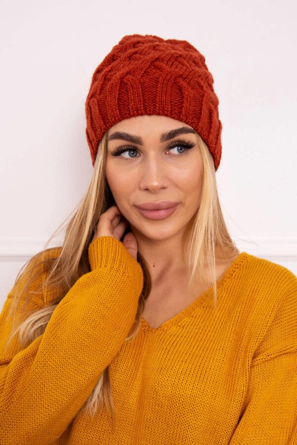 Kesi Cap with fleece Agnieszka K239 foxy