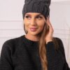 Kesi Cap with fleece Agnieszka K239 graphite