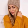 Kesi Cap with fleece Agnieszka K239 light beige