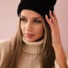 Kesi Cap with fleece Alice K248 black+gray