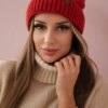 Kesi Cap with fleece Alice K248 raspberry+ecru