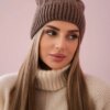 Kesi Cap with fleece Anna K238 mocca