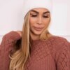 Kesi Cap with fleece Anna K238 white