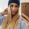 Kesi Cap with fleece Bibiana K264 navy blue + jeans