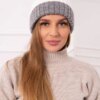Kesi Cap with fleece Bojana K265 grey+white