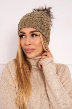 Kesi Cap with fleece Daria K217 light khaki