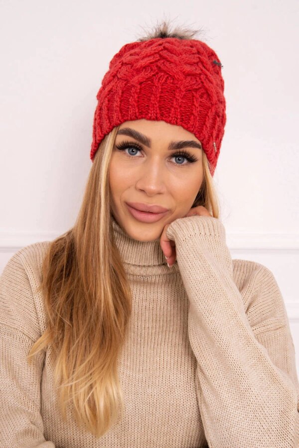 Kesi Cap with fleece Daria K217 raspberry